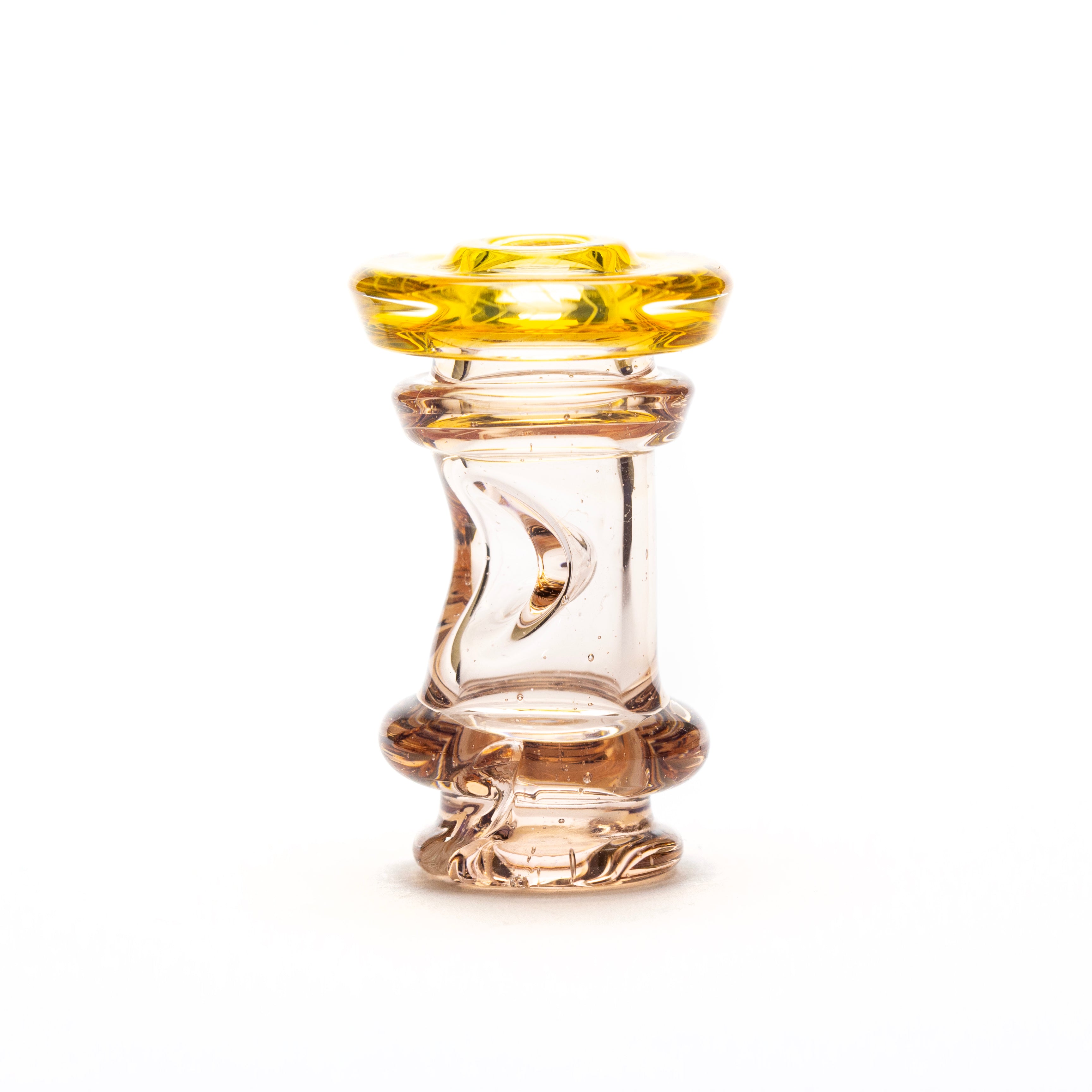 Gatez Glass Chocolate Opal Fumicello Pivot Mouthpiece #GAT02 - Planet Caravan